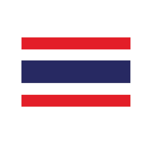 Thailand flag. vector illustration