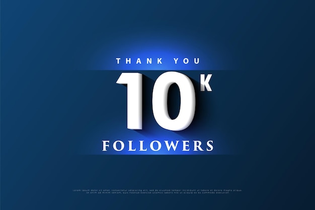 Thank you 10k followers with light blue