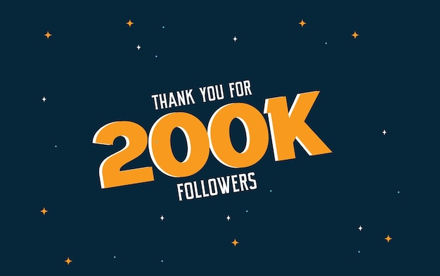 THANK YOU FOR 200K FOLLOWERS. SOCIAL MEDIA TEMPLATES.