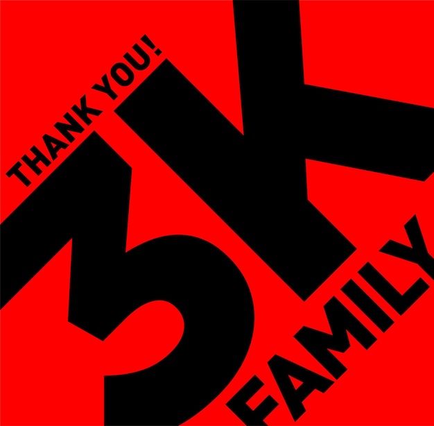 Thank you 3K family 3k followers thanks