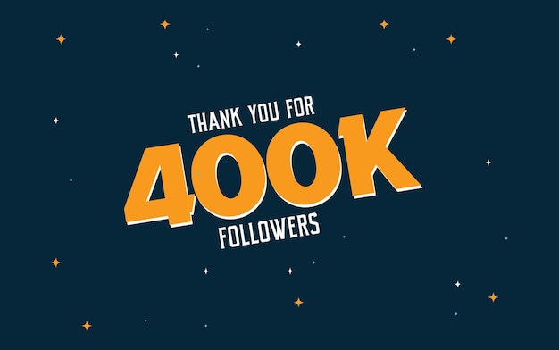 THANK YOU FOR 400K FOLLOWERS. SOCIAL MEDIA TEMPLATES.