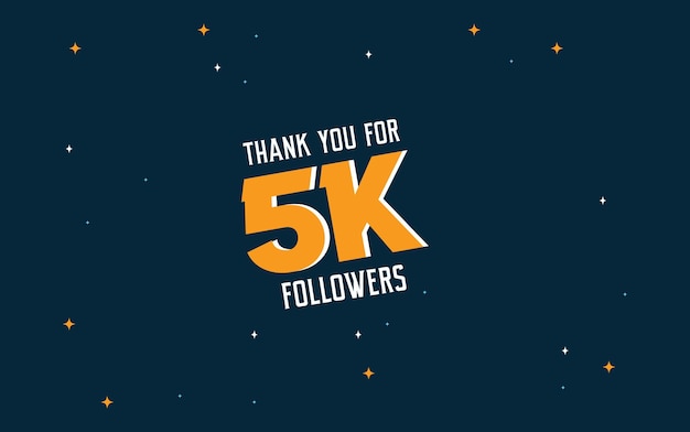 THANK YOU FOR 5K FOLLOWERS. SOCIAL MEDIA TEMPLATES.