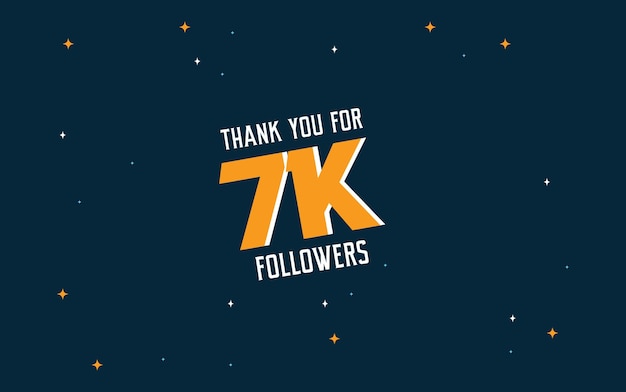 THANK YOU FOR 7K FOLLOWERS. SOCIAL MEDIA TEMPLATES.