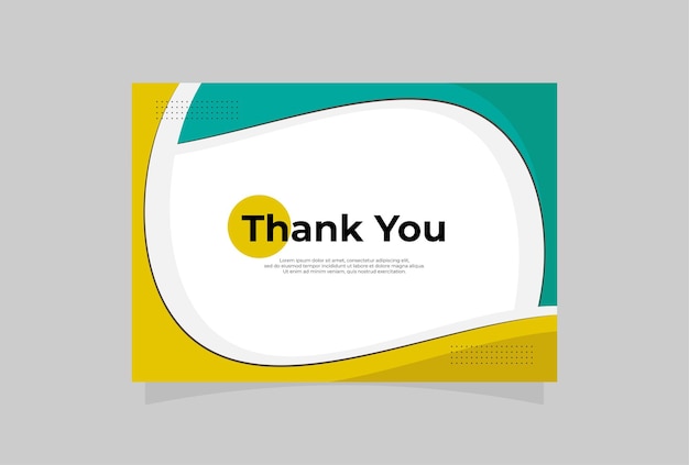 thank you card design template