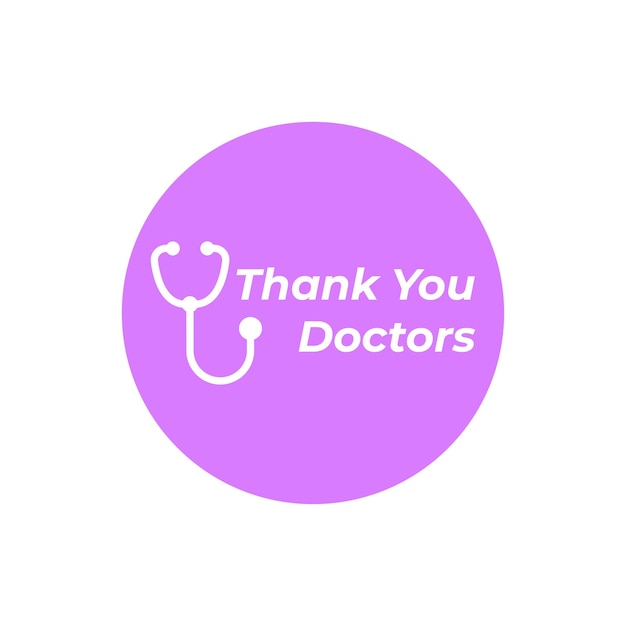 Thank You Doctors Background Vector Illustration Thank You Doctors who protect us from CORONAVIRUS Heroic doctors and nurses illustration