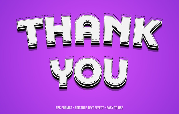 Thank you Editable 3d text effect, 3d text style, 3d font style, editable font effect