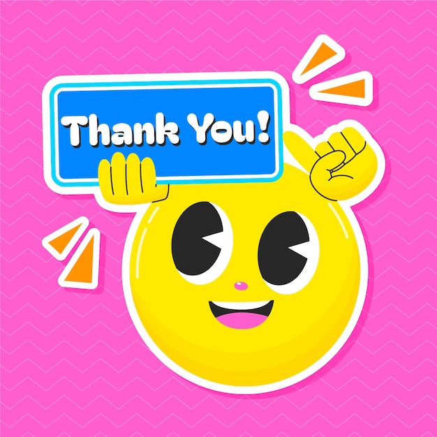 Thank you emoji  illustration