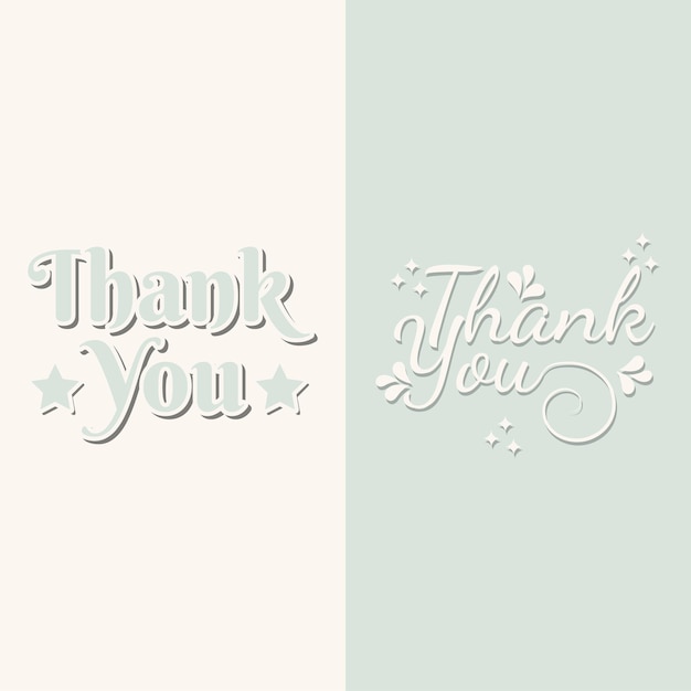 Thank you Hand Draw Lettering