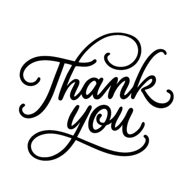 Thank You Lettering with Curls 14