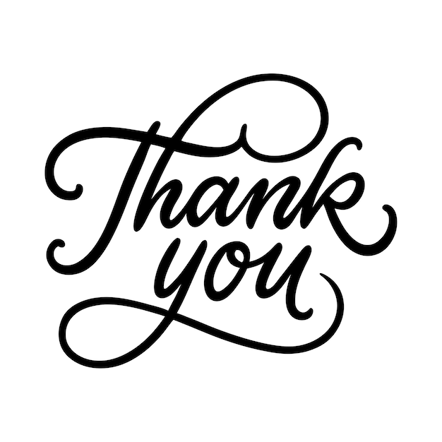 Thank You Lettering with Curls 15