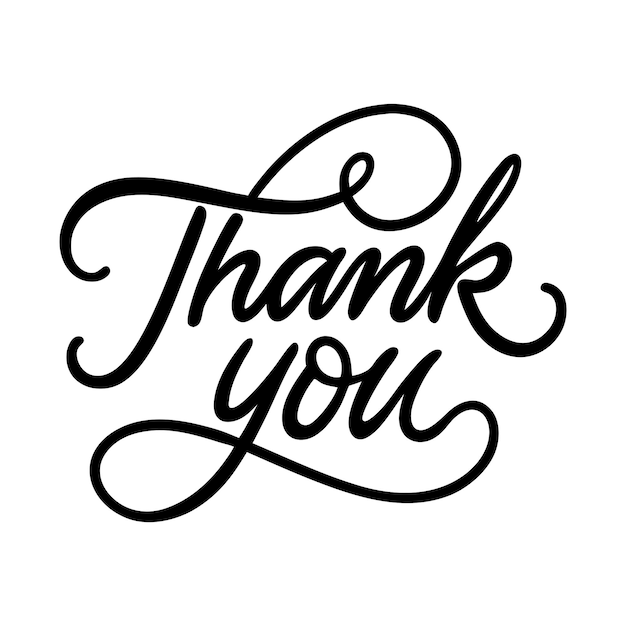 Thank You Lettering with Curls 16