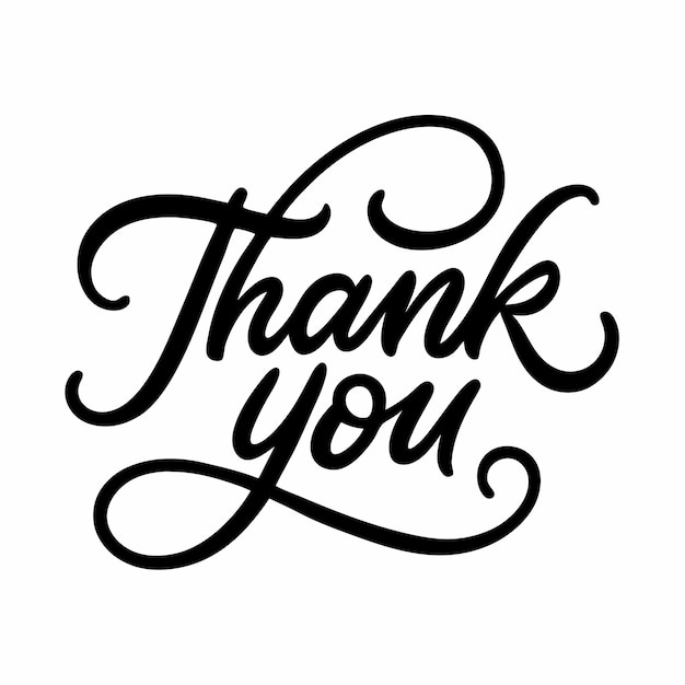 Thank You Lettering with Curls 21