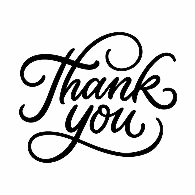 Thank You Lettering with Curls 22