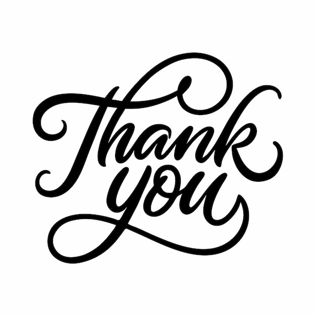 Thank You Lettering with Curls 23