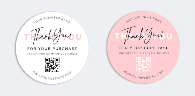 Thank You Sticker Template Business Packaging Packaging Sticker