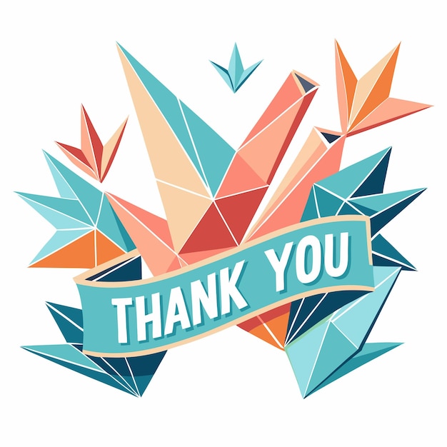 Thank you Typography banner background design