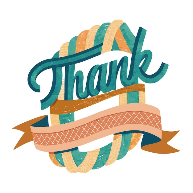 Thank you Typography banner background design