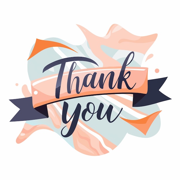 Thank you Typography banner background design