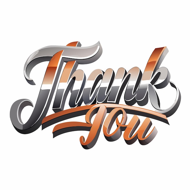 Thank you Typography banner background design