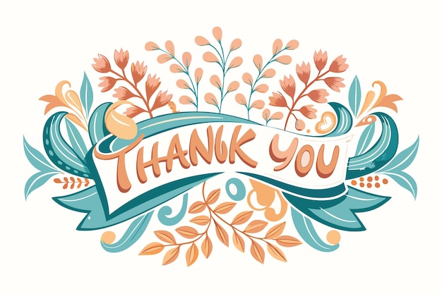 Thank you Typography banner background design