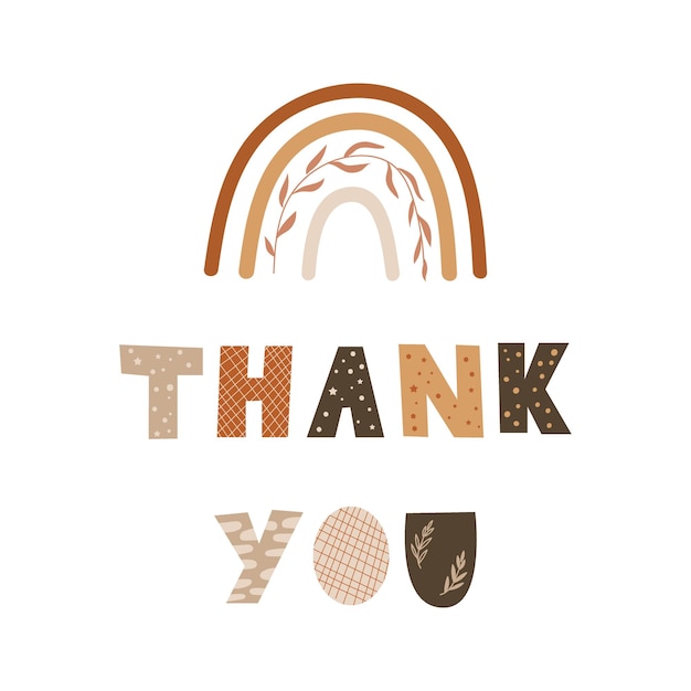 Thank you - typography design.