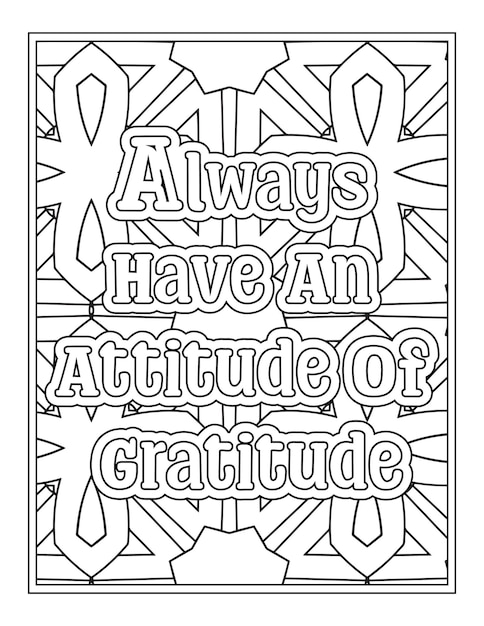 Thankful Quotes Coloring Pages for Kdp Coloring Pages