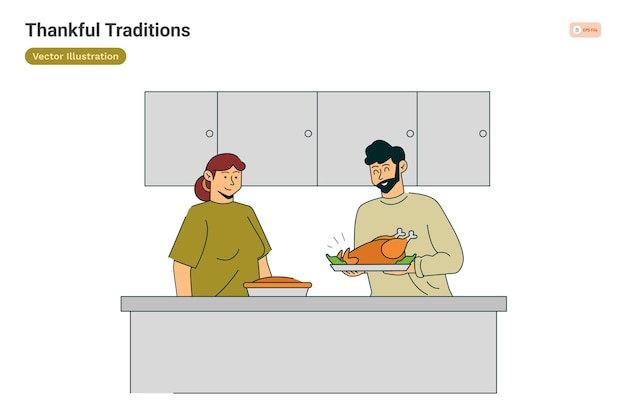 Thankful Traditions Illustration