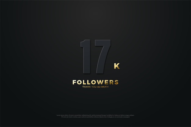 thanks 17k followers with dark numbers.