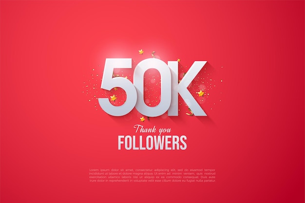 Thanks to 50k followers with overlapping numbers and letters.