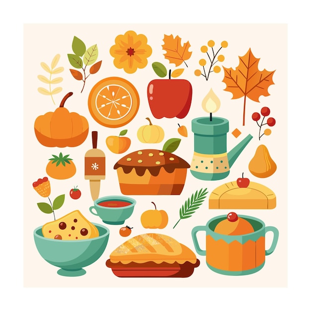 Vector thanks giving day concept illustration