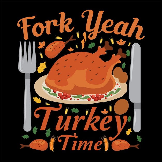 Thanks giving vector design for t shirt and POD Creative thanksgiving t shirt design