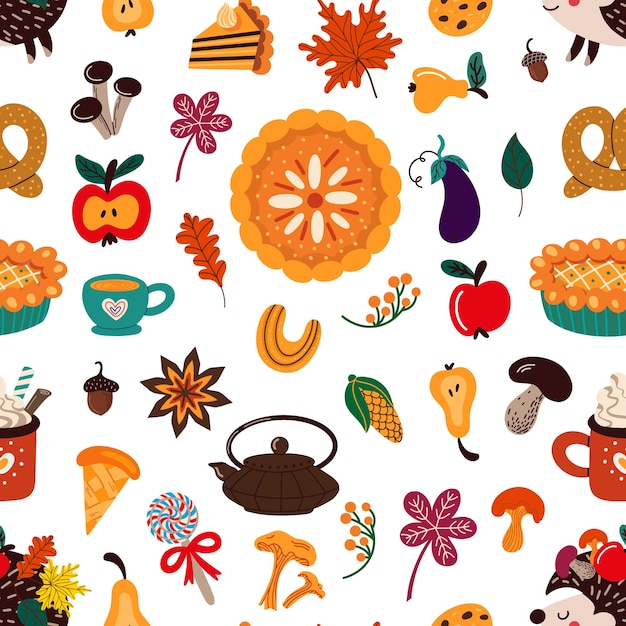 Thanksgiving day seamless pattern