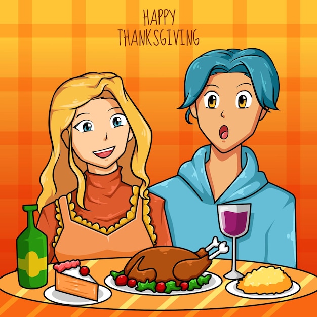 Thanksgiving Dinner Concept Design Flat