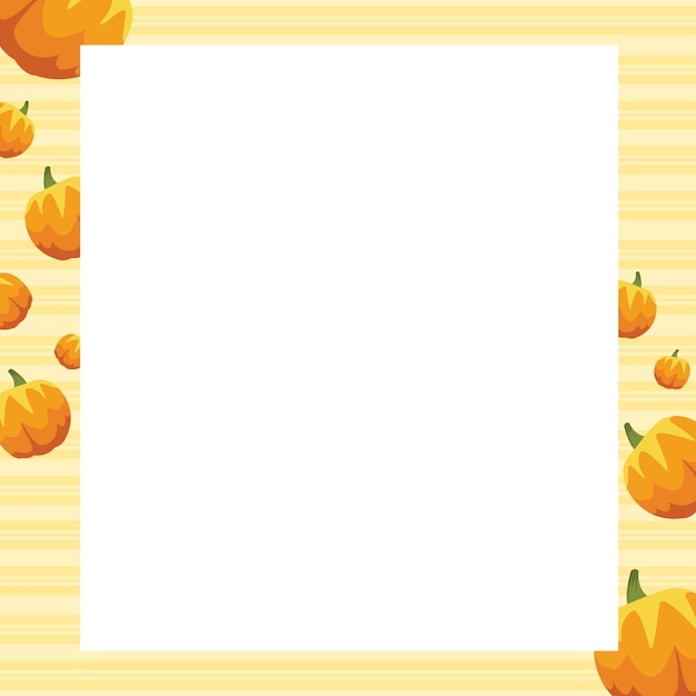 Thanksgiving frame with pumpkins