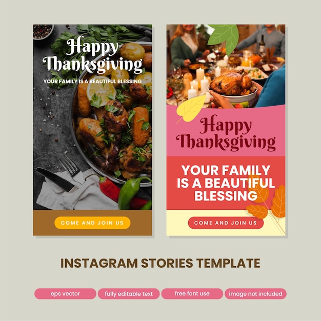 Thanksgiving instagram stories collection 4