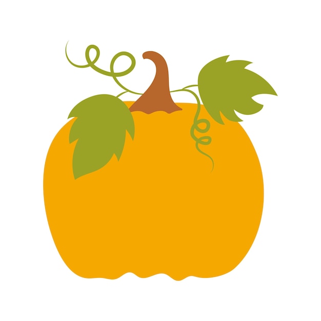 Thanksgiving pumpkin illustration Vector icon decorative element Happy Thanks giving day food autumnal illustration