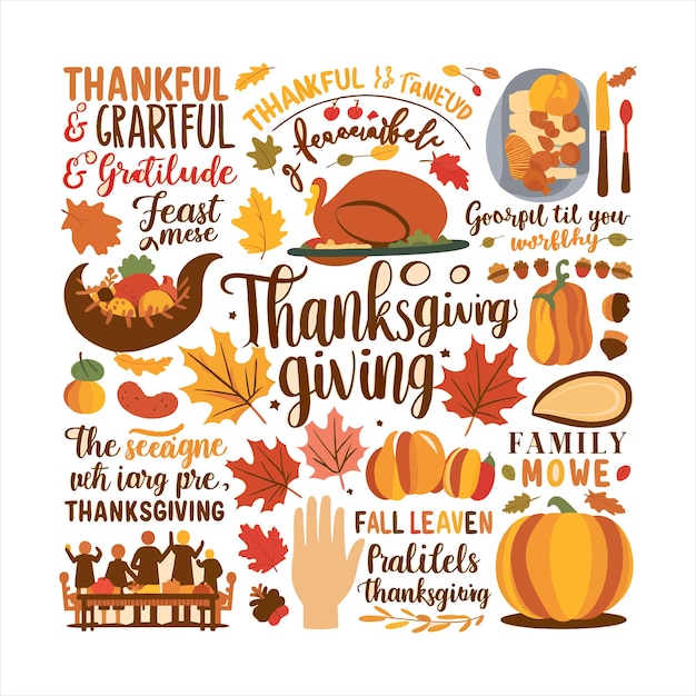 Vector thanksgiving t shirt design thanksgiving t shirt svg bundle thanksgiving eps file t