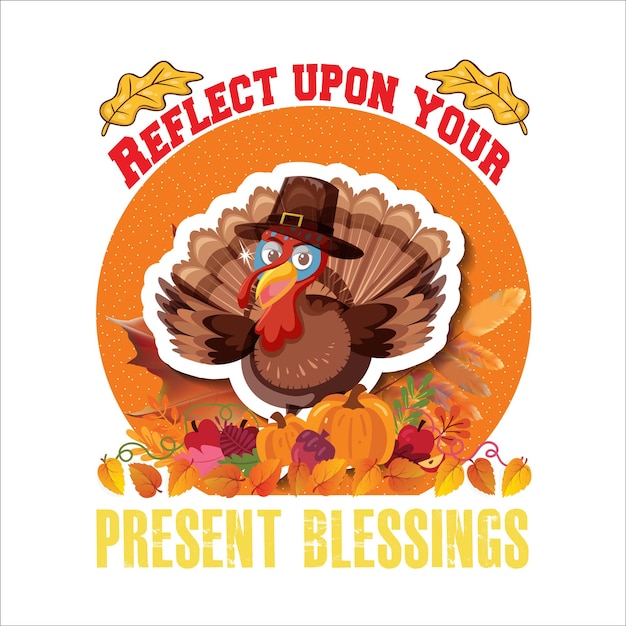 Vector thanksgiving for typography tshirt design print ready svg cut file and tshirt design