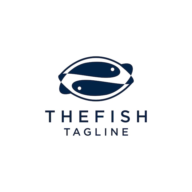 Thefish logo icon vector image