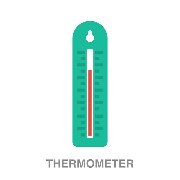 Thermometer illustration on transparent background