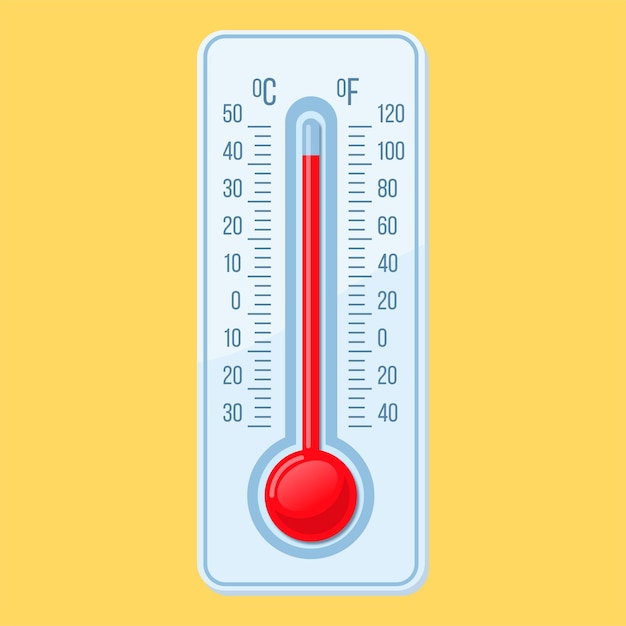 Thermometer for measuring air temperature