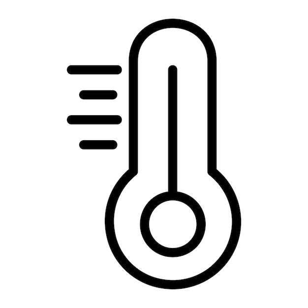 Thermometer Vector Icon Design Illustration