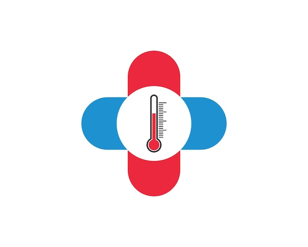 Thermometer vector icon illustration