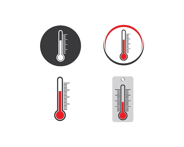 Thermometer vector icon illustration