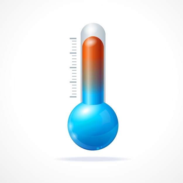 Thermometr icon Concept change in temperature weather climate