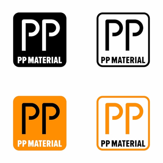 Thermoplastic or PP material polymer material information sign