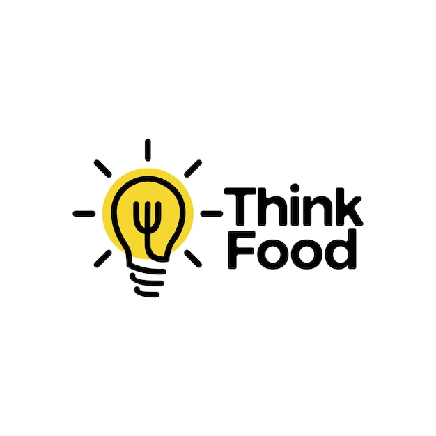 Think food bulb fork logo    