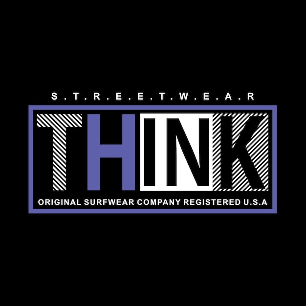 think, perfect for t-shirts design, clothing, hoodies, etc.