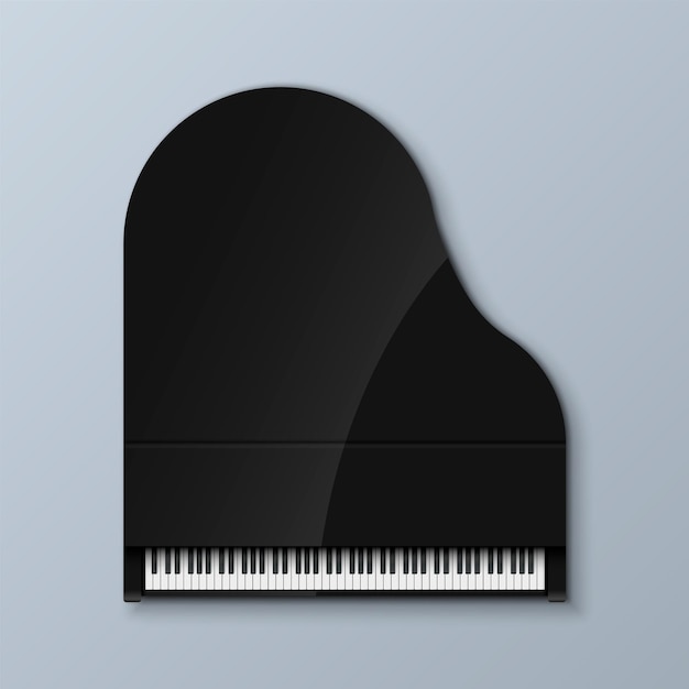 Vector this elegant grand piano icon is perfect for creative designs with a music theme