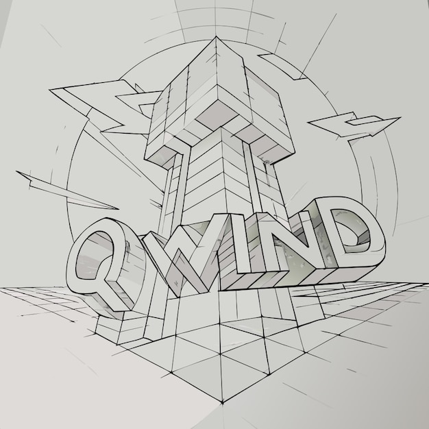 Vector in this image write at bottom qwind vector illustration